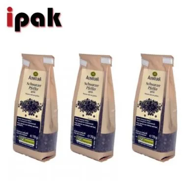 Печатная кофейная сумка с фольгой из фольги с оловянным галстуком